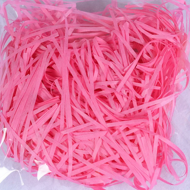 5 Rose red 100 г подарочные заполненные свадебные конфетти измельченный рифленый бумага конфетти Подарочная Упаковка конфет Филлер для подарочной упаковки украшения на день рождения - Цвет: 5 Rose red