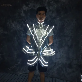 

LED light clothes flashing out of the wine service bar KTV stage flashing vest men and women models CD50 W02