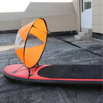 

Foldable Kayak Boat Wind Sail Sup Paddle Board Boats with Clear Window Extended Diameter 108cm