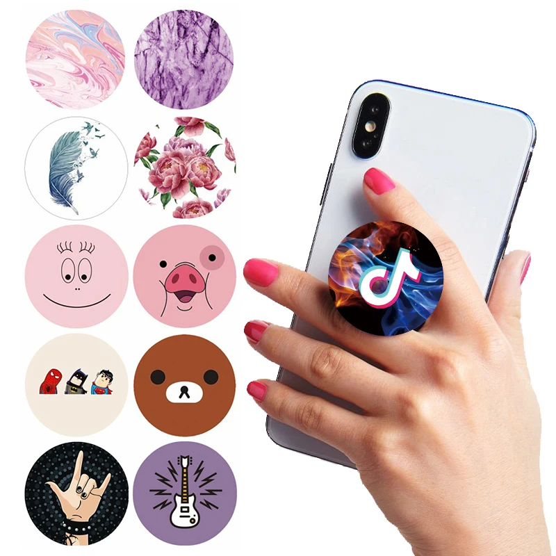 

popsoket Musical Round Phone Holder попсокет Multi-Function Finger Ring Stand pocket socket Expanding Cell Phone Holder popsocet