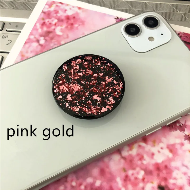 Universal Solid Color Round Airbag Bracket Expanding Stand Grip Mobile Phone Finger Holder For iPhone Huawei Contraction Bracket