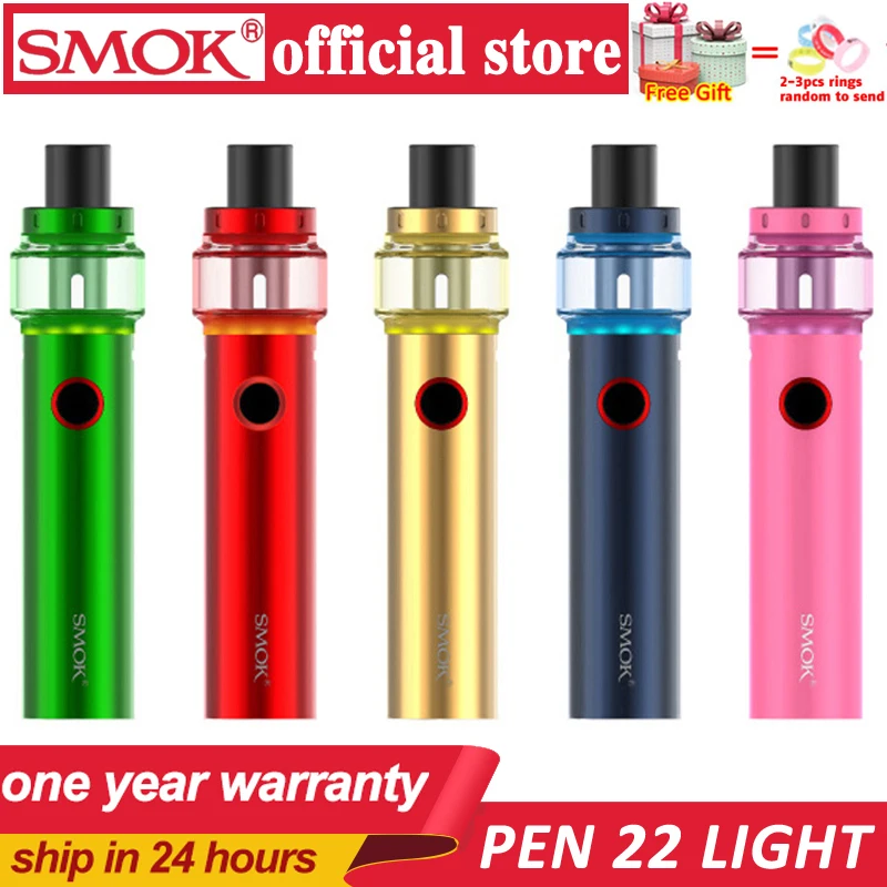 

Original Smok Vape Pen 22 Light Edition 1650mAh Battery 4ml Atomizer Vape Pen Mesh Strip Coil vs Vape pen 22/Stick prince kit