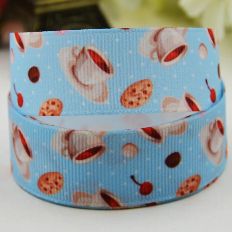 7/8'' 22mm 1&quot 25mm 1-1/2&quot 38mm 3&quot 75mm Cupcake Character printed Grosgrain Ribbon party decoration X-02241 10 Yards | Дом и