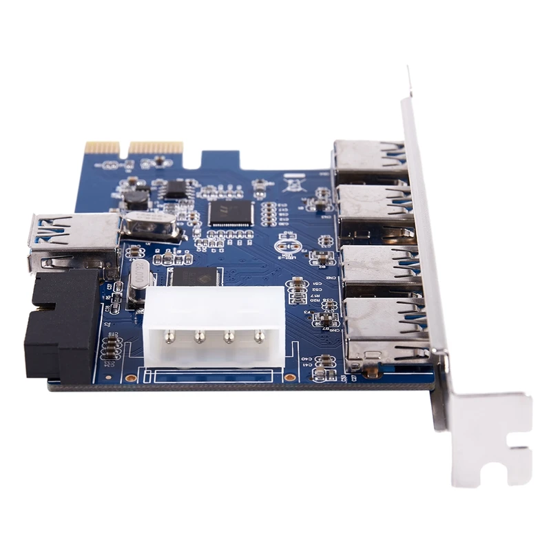 Адаптер PCI-E Express A 5 портов USB 3,0 концентратор новая внутренняя Плата расширения