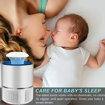 

2020 Enery-saving 5W LED Mosquito Trap Light Electric Mosquito Killer Lamp Professional Safe Mosquito Dispeller USB Charging