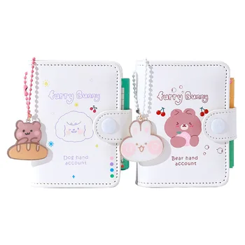 

Hey My Cute Friends Soft Cover Mini Colorful Cartoon Agenda Book 10.4*8cm Pocket Loose Leaf Planner 80 Sheets