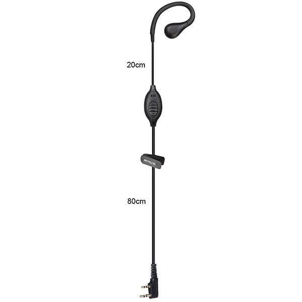 EEK007 RT22 Earpiece Walkie Talkie 2Pin Earhook Two Way Radio Earphones for RB6
