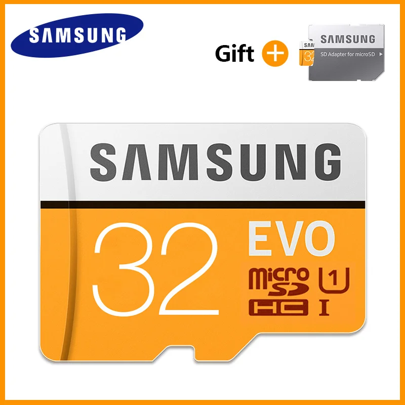 SAMSUNG 32 ГБ Micro SD EVO Plus 64 Гб карта памяти класс 10 128 ГБ microSDXC U3 UHS-I 256 ГБ 512 ГБ TF карта 4K HD для смартфонов и планшетов - Емкость: 32G