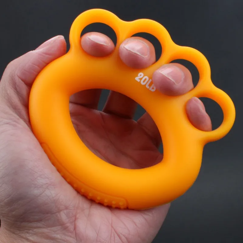 Grip rubber ring ладони удар палец реабилитации хват тренировочный кольцо случайный цвет