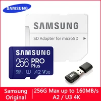 SAMSUNG PRO Plus-tarjeta Micro SD/TF de 64GB, 256gb, 128gb, Flash, 512GB, U3, 4K, tarjeta de memoria TF de 128gb, microSD para teléfono