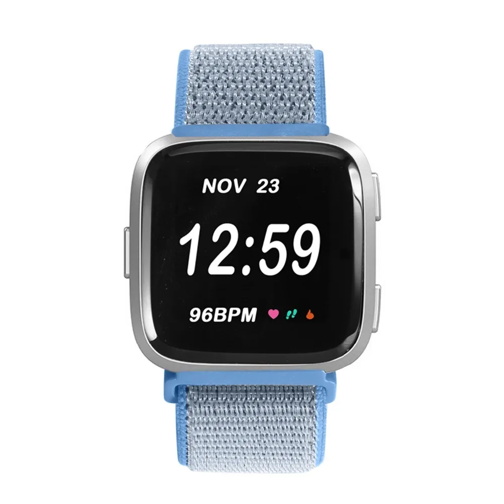 Нейлоновый ремешок для часов Fitbit Versa Смарт часы браслет Ремень спортивный сменный ремешок Correa для Fitbit Versa