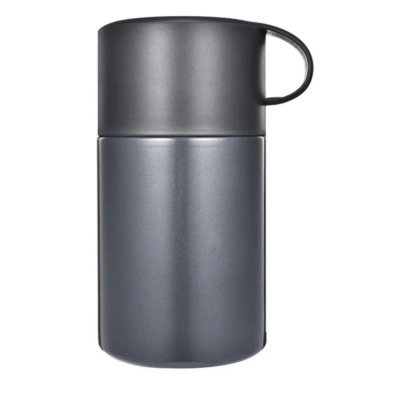 

Top-600Ml Vacuum Bottle Flasks Lunch Box Keep Food Warm Leakproof Containers Stainless Steel Thermal Food Jar Carriers Handle Bl