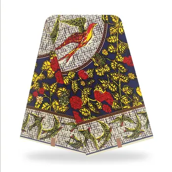 

Soft High Quality Dress Materials For Sewing 100%Cotton Veritable Breathable African Wax Dye Prints Fabric By The Yards V-L 93
