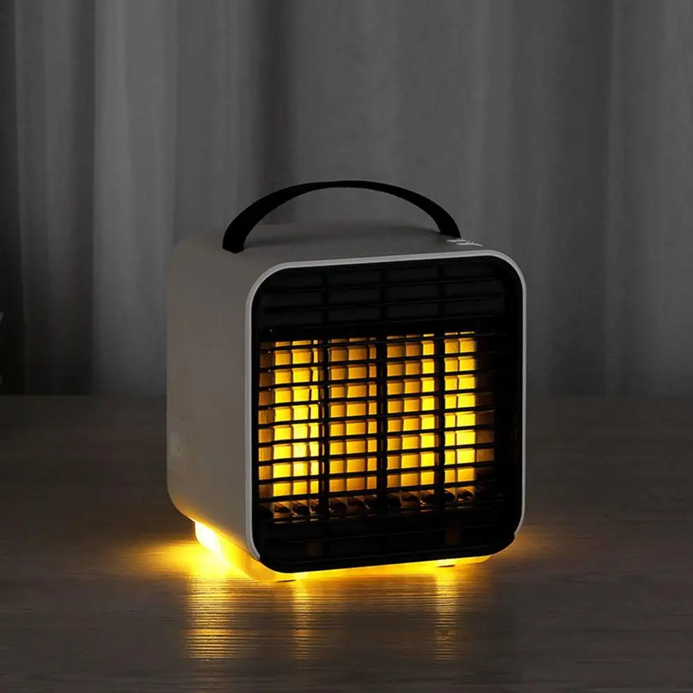 3-Speed Mini Air Conditioner Negative Ion Fan LED Light PM2.5 Portable Home Office Use Cooler Humidifier Dropshipping