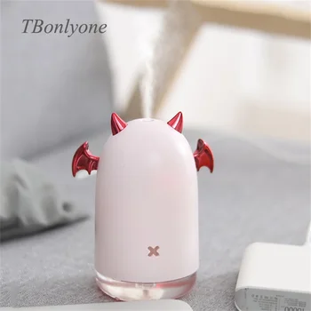 

230ml USB Demon Air Humidifier WaterSoluble Oil Aroma Diffuser LED Light Home Ultrasonic Air Humidifier Fogger Christmas Gift