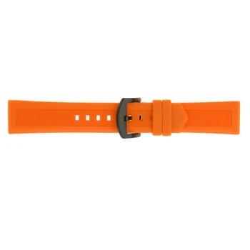 

Premium Orange Silicone Rubber Sport Replace Watch Band Strap Band 19/20/21/22mm Black Tang Buckle