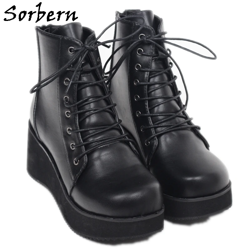 big black platform boots