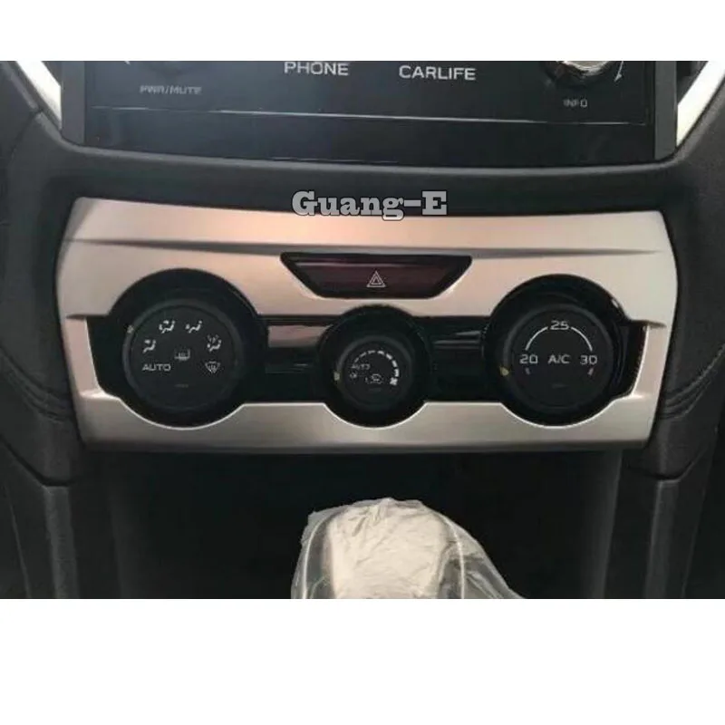 Для Subaru XV 2012 2013 автомобильное декоративное покрытие детектор отделка из нержавеющей стали средняя декоративная рамка для Центральной приборной панели выходное отверстие