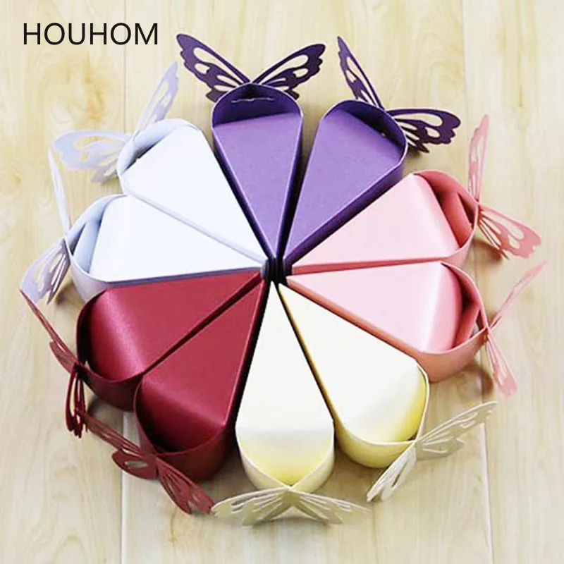 Details about   25Pcs Spring Flowers Butterfly Wedding Favour Boxes Party Gift Bags Set 