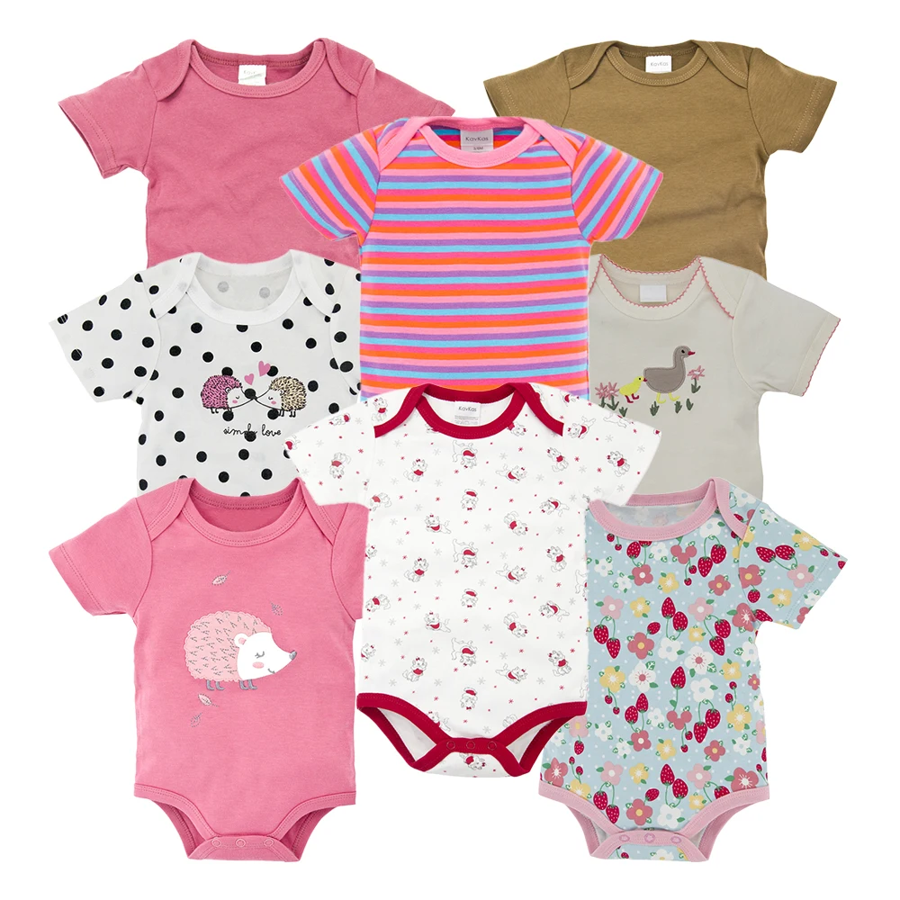 8 шт.; боди для новорожденных; милая хлопковая одежда для маленьких девочек; комбинезон для новорожденной девочки; боди; ropa bebe; комбинезон для малышей с рисунком - Цвет: ZHY2162