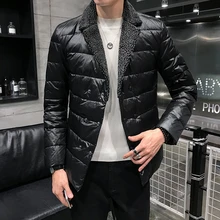 Doudoune Homme Plumiferos De Plumas De Pato, зимняя мужская куртка, модная свободная повседневная куртка-парка, мужская куртка-карго, пальто, верхняя одежда