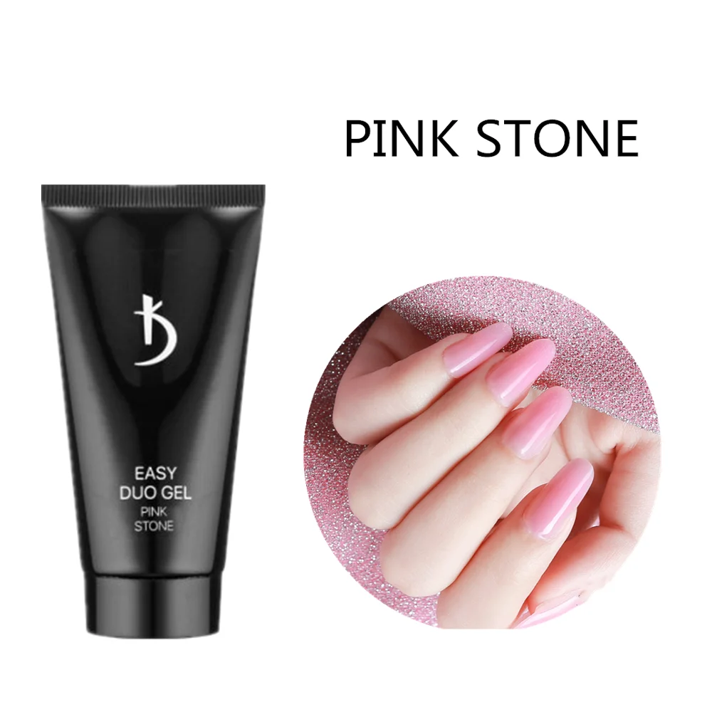 pink stone KODI гель Профессиональный поли гель для ногтей УФ-клей фототерапия клей удлиненный клей поли гель стойкий Для ногтей легкий Дуо гель полигель - Цвет: pink stone