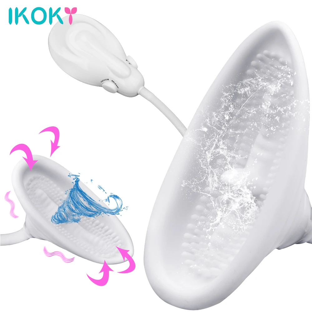 

IKOKY Tongue Vibrators Vagina Pump Clitoris Stimulator Nipple Suck Cup Electric Vacuum Pump Sucking Vibrators Sex Toys For Woman