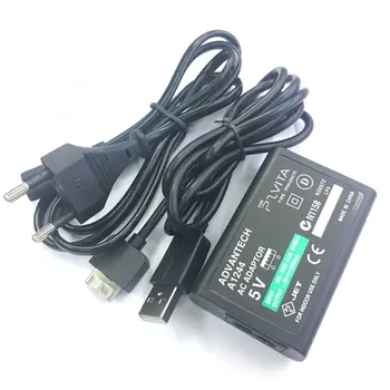 

EU Plug For Sony for PS Vita PSV AC Power Adapter Supply Convert Charger + USB Data Cable