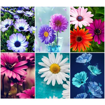 

HUACAN DIY Diamond Embroidery 5D Flowers New Arrival Painting Handmade Home Decoration Diamond Art