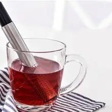 200 шт. ситечко для чая из нержавеющей стали, дизайн труб, сетчатый фильтр для чая, портативная чайная посуда для заварки чая