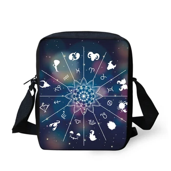 

Fashion Women's Messenger Bags Gothic 12 Constellations Girls Cross Body Bag Kawaii Animal Design Mini Pocket Flaps Bag