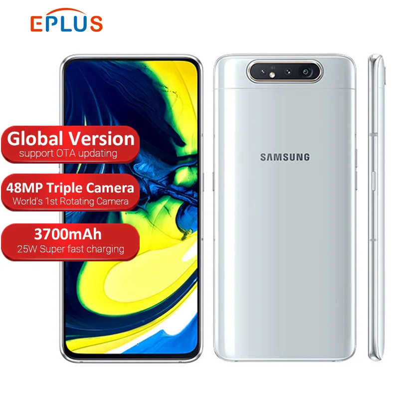 Глобальная версия samsung Galaxy A80 A805F/DS мобильный телефон с двумя sim картами 8 Гб 128 ГБ 6 7