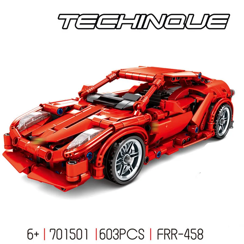 

701501 City Super Racers Compatible Legoed Speed Champion Supercar Ferraris Model Building Blocks Bricks Child Toys For Chilern