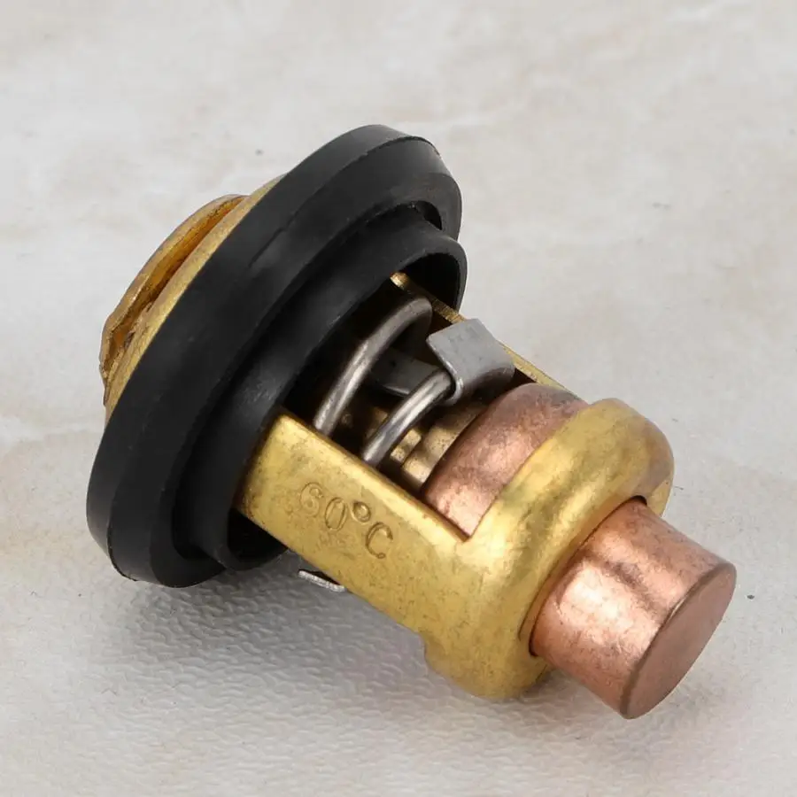 Thermostat Valve Fit for Yamaha Outboard 3HP- 225HP Models(1984& later) 60 Degrees Aluminum Car Thermostat Valve New