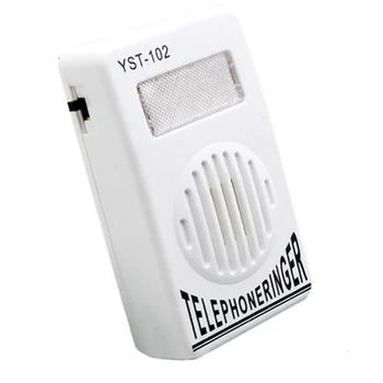 

2pcs Home Speaker Strobe Light Bell Telephone Ringer Extra-Loud Volume Sound Landline Flasher Durable Practical Amplifier
