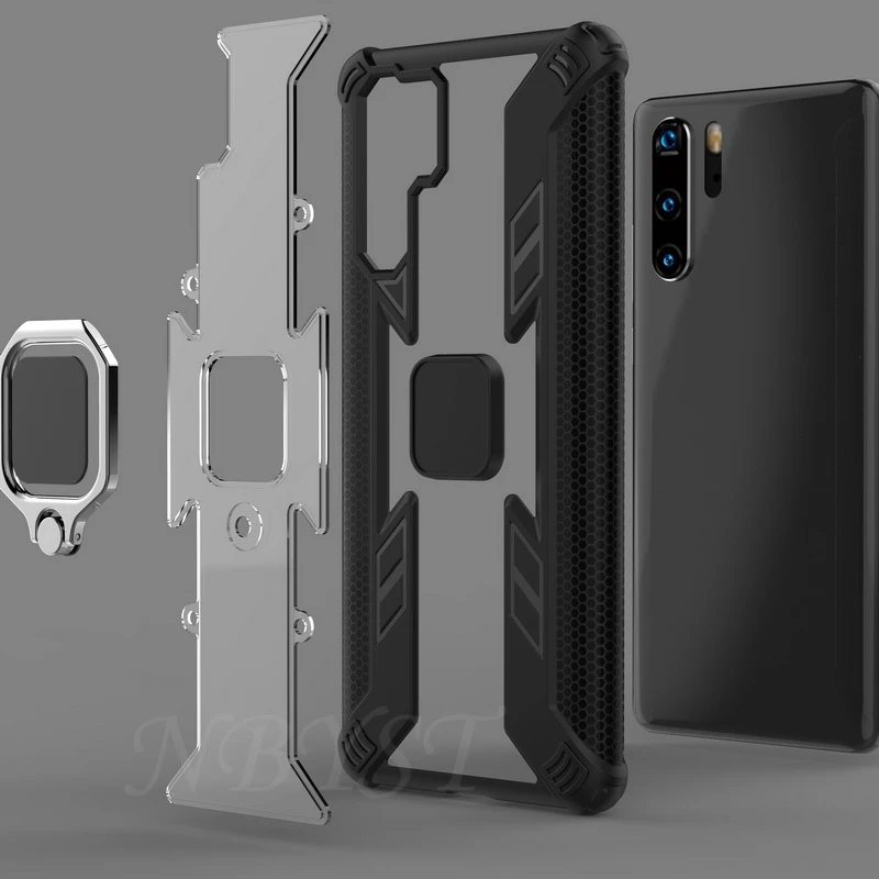 Роскошный защитный чехол хищника для huawei P30 Pro P30 Lite mate 30Pro mate 20X mate 20Pro P Smart2019 прочный металлический чехол-держатель с кольцом