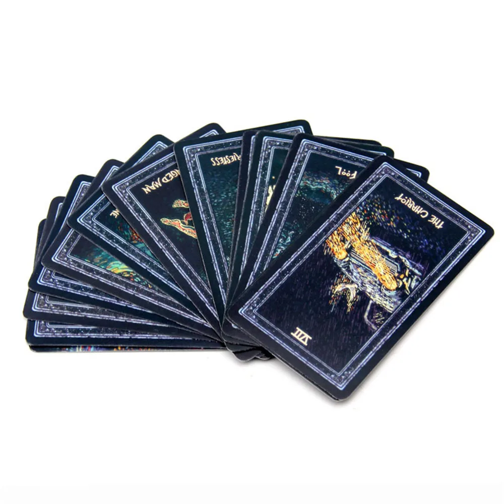 

English 78 Sheets/Set Tarot Cards Deck Cards Read the Mythic Fate Divination for Fortune Card Games Board Game Magic Box-packed
