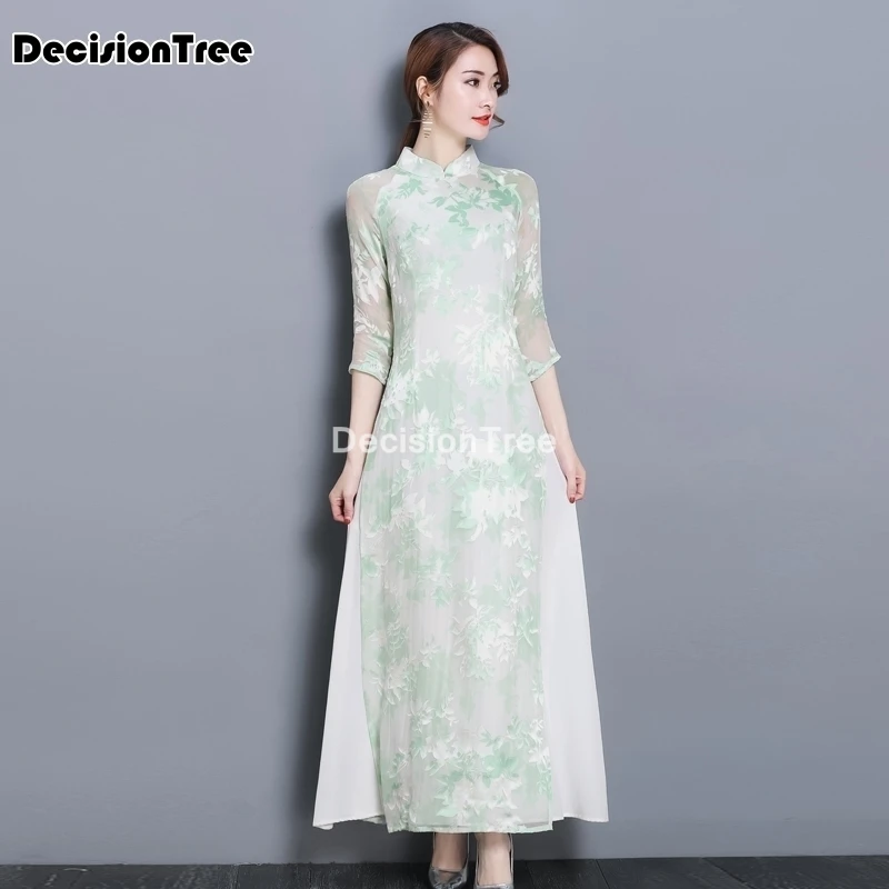 2021 aodai вьетнамское qipao платье для женщин традиционная одежда ao dai китайские платья