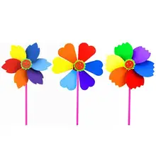 DIY Красочные ветряные мельницы детей ручной пасты улыбающееся лицо Губка ветер-Спиннер ручной работы Классический Весенний сад головоломка игрушка