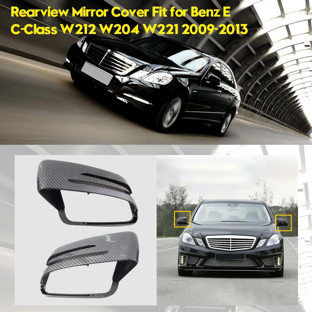 2 шт. крышка зеркала заднего вида подходит для Benz E C-Class W212 W204 W221 2009-2013 автостайлинг часть авто аксессуары