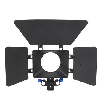 

SLR Shoulder Stand Matte Box 15mm Slideway System DSLR Camera Lens Hood Accessory for Canon Camera