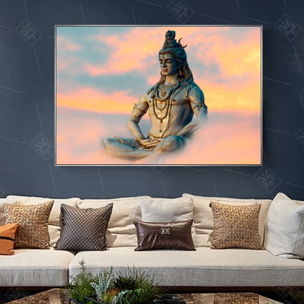 Shiva-Lord-Wall-Art-Posters-And-Prints-Hindu-Gods-Portrait-Canvas-Painting-Religious-Hinduism-Wall-Picture (2)