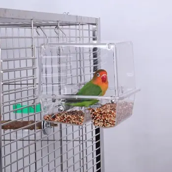 

1 Pcs Removable Feeder Pet Bird Container Parrot Hanging Automatic Feeder Bird Feeder Starling Tiger Skin Peony Bird Tools