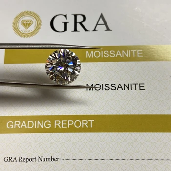 

Lab Grown diamond stone 6mm 0.8 cts GH Color excellent cut Loose Moissanite Diamond