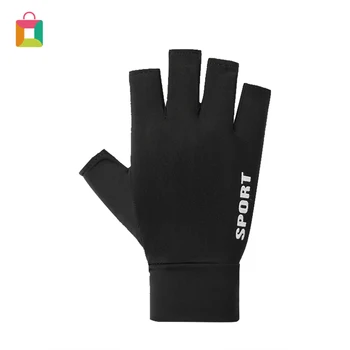 

Ice Silk Gloves Touch Screen Gloves Riding Bike Bicycle Half Full Finger Gloves Summer Men Cycling UV Protection Gloves Glittery