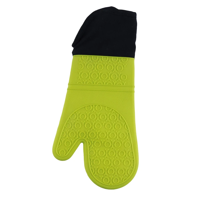 Candy Color Home Cleaning Tools New Silicone Heat-Resistant Gloves Cooking Barbecue Gants Kitchen Microwave Mittens Oven Glove