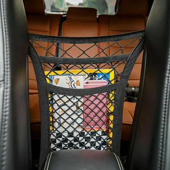 

Dog Storage Net Barrier Guard Back Seat Mesh For SUV Truck Three layer
