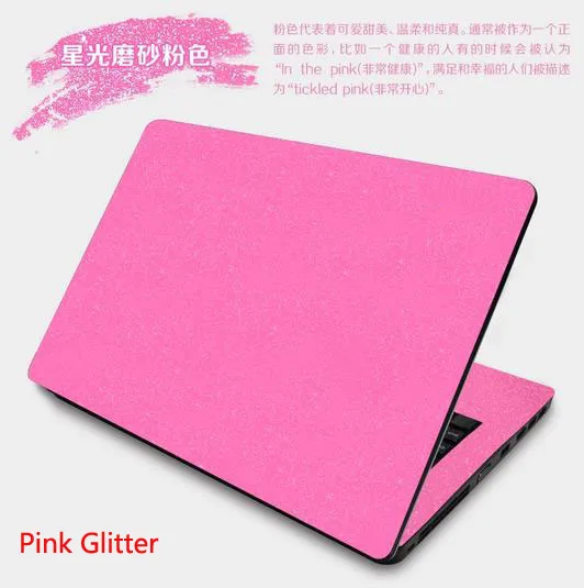 Наклейка оболочка трафарет для ноутбука из углеродного волокна Защитная крышка для Alienware 13 R3 ALW13C 13,3 дюймов- выпуск - Цвет: Pink Glitter
