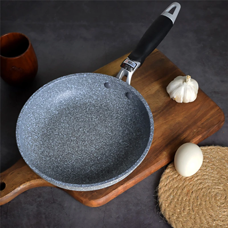 100% Pfoa Free Stone-derived Nonstick Frying Pan Coating 5 Layers Bottom  Soft Handle Aluminum Dishwasher Safe Cooking Pan Set - Pans - AliExpress