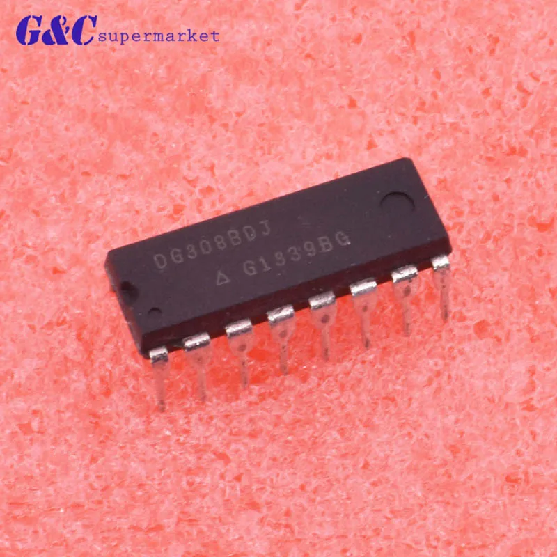

1PCS/5PCS DG308BDJ DIP-16 DG308B Improved Quad CMOS Analog Switches